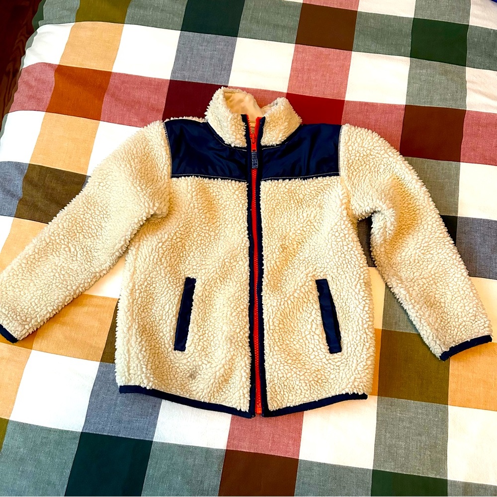 Kids Crewcut Fleece Sherpa Jacket